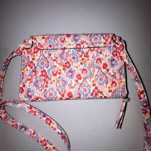 Sonoma Red and Blue Floral Clutch